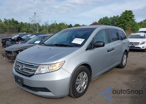 2012 Honda Odyssey Lx из США, поврежденный, VIN 5FNRL5H24CB121329